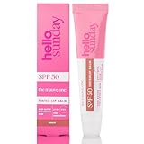 Hello Sunday The One For Your Lips SPF 50 Lip Balm with Squalane & Hyaluronic Acid | Hydrating, Non-Greasy, High Shine Finish, Fragrance Free | UVA & UVB Protection |15ml (Caramel Haze)