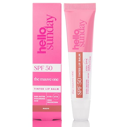 Hello Sunday The One For Your Lips SPF 50 Lip Balm with Squalane & Hyaluronic Acid | Hydrating, Non-Greasy, High Shine Finish, Fragrance Free | UVA & UVB Protection |15ml (Caramel Haze)