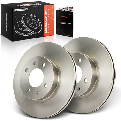 Frankberg Brake Disc Set incl. 2x Discs Front Vented Ø256mm Compatible with Getz TB 2002-2009 Replace# 517121C050