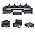 Outsunny 7-Piece Patio Furniture Sets PE Rattan Sectional Sofa Set Outdoor Conversation Set w/Acacia Top Coffee Table & Cushion for Garden, Backyard, Grey