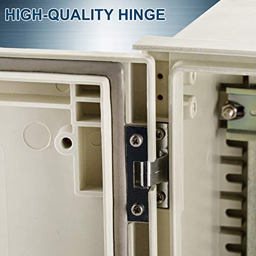 Vevor Outdoor Electrical Box, 20 X 16 X 8 Inches, Nema 4X Fiberglass Electrical Enclosure, Ip66 Waterproof & Dustproof Hinged Junction Box For Outdoor Indoor Use, With Mounting Plate(50X40X20 Cm)) #TOP3