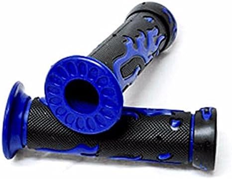 Miniatura 6 de -Flame Gel Style H Grips BLUE ATV QUAD Compatible con KAWASAKI POLARIS SEADOO BOMBARDIER JET SKI ATV FOREMAN RECON RINCON Brute Force Prairie ATV
