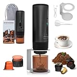 ⏱️【ESPRESSO PROFESSIONNEL EN UN CLIC】Equipée d'un puissant système de pompe électrique, cette machine portative extrait le café sous 20 bar de pression, garantissant une saveur intense et une richesse aromatique. Idéale pour les amateurs d'espresso souhaitant une expérience authentique en déplacement.