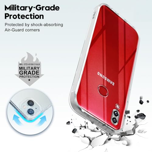 Image of Jkobi Back Cover for Samsung Galaxy A10s (Silicone Clear Shockproof Case with Camera Protection | Soft and Flexible | Transparent)