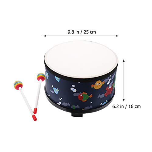 Eringogo 10 Inch Floor Tom Drum, Kids Rhythm Drum With 1 Pair Mallet, Small Floor Drum Percussion Instrument For Classroom, Music Education #TOP5