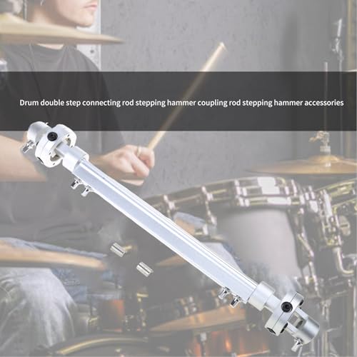 Pédale double grosse caisse à double bielle pour instrument percussion