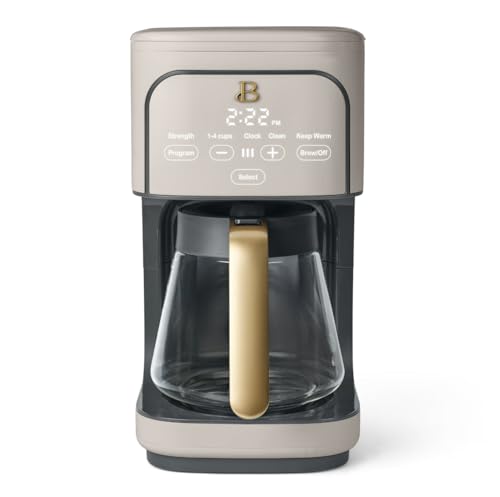 12 Cup Programmable Coffee Maker,Porcini Taupe by Drew Barrymore