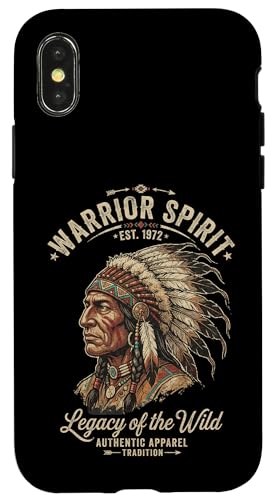 Warrior Spirit Chief Headdress Legacy �g���C�o���A�[�g �A���e�B�[�N�� �X�}�z�P�[�X iPhone X/XS �p