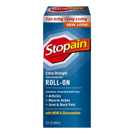 Stopain Extra Strength Pain Relief Roll-On, 3 Ounce (Pack of 2) LKG$JIE