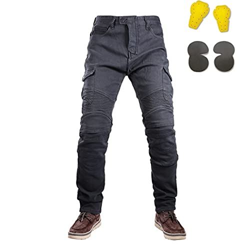 Pantalon d'hiver coupe-vent homme avec protection genoux anti-froid