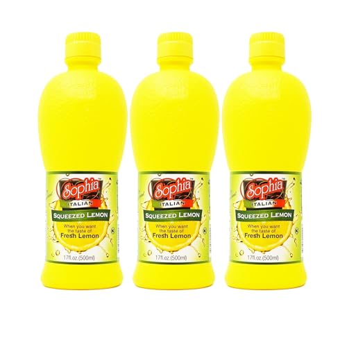 Sophia Italian Lemon Juice from Sicily - 17oz (3-pack) |