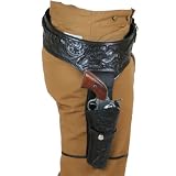 .44/.45 Cal Western Gun Holster with Belt – Full Grain Leath...