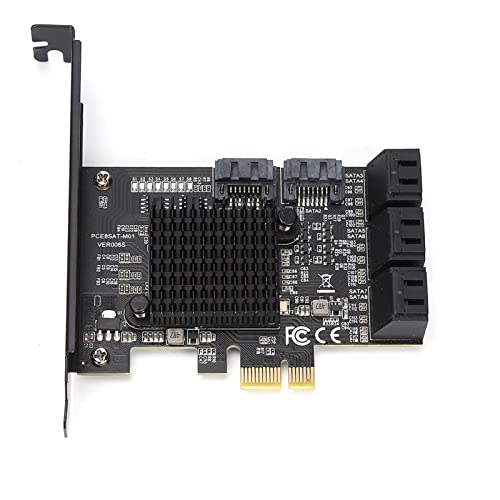 Carte d'extension PCIe 8 ports transfert haut débit pour SSD et disques durs PC