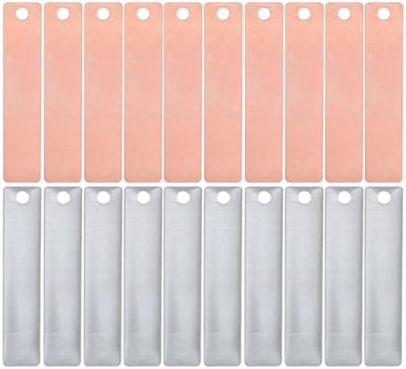 SHINEOFI Zinc Copper Electrode Strips, 10 Sets Fruit Battery Power Generation Experimental Materials for Electrode Strips DIY Fruit Power Scientific Experiments