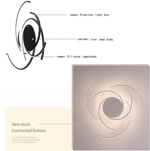 Plafonnier LED dimmable télécommandé de 92W à intensité réglable - 2