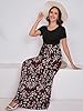 DEARCASE Women Long Dress Flower Red Medium Crewne... #2