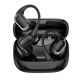 Alfa Gold Fone de Ouvido Bluetooth 5.4, Open-Ear FN-BT36, Sem Fio, com Controle Touch, Microfone ENC, A prova D'água, 6h de Musicas sem parar, redução de ruídos,Compatível com iOS, Android (Preto)