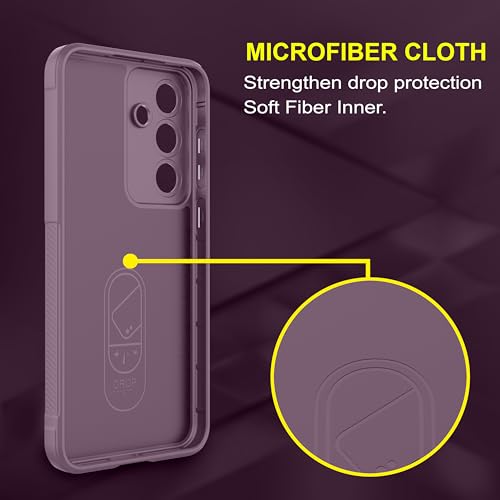 Image of Zapcase Back Case Cover for Samsung Galaxy S25 FE | Compatible for Samsung Galaxy S25 FE Back Cover | Liquid Silicon Magic Case with Camera Protection | Lavender