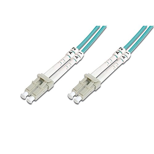 DIGITUS Câble à fibre optique OM3 – 20 m – LC vers LC – Câble à FO duplex