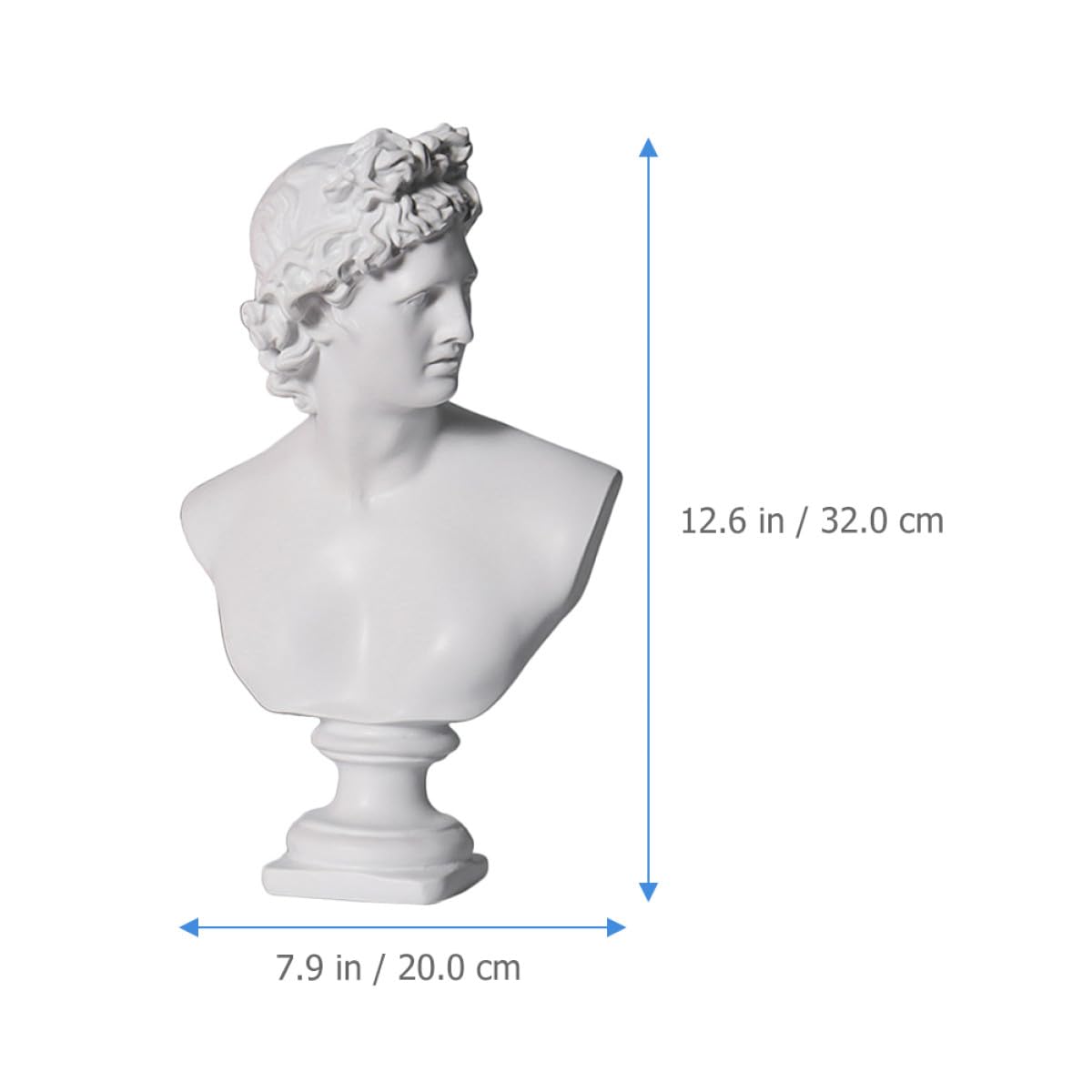 Statua in Resina Mitologica Decorativa da Interno, Ornamento Artigianale Elegante per Casa e Ufficio, Scultura Mitologica Unica in Resina Bianca per Arredamento Nordico