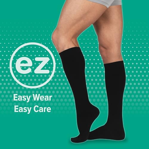 Image of Juzo Basic 4411 Knee-High 20-30 mmHg Closed Toe Compression Stocking, Short