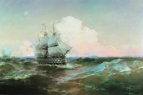 Affiche Navire Douze Apôtres d'Ivan Aivazovsky pour habiller un grand mur vide