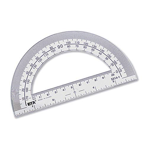 Hand2Mind 5314A Student Math Protractor, Clear, 20 Count (Pack Of 1) #TOP16