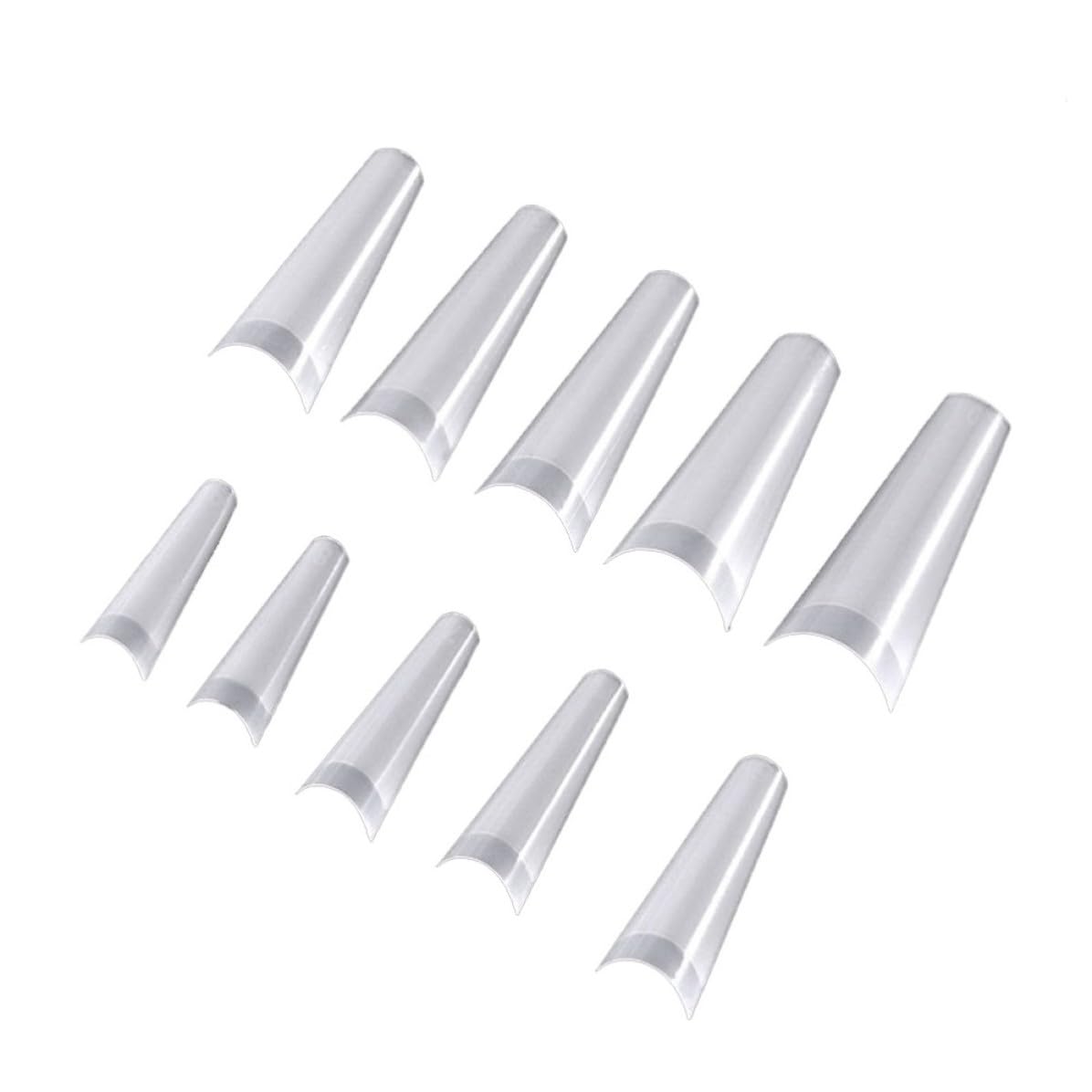 LIFKOME 500pcs Nail Practice Tips White Nail Display Board Manicure Accessories Color Palette for Art Display and Painting