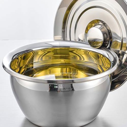 Bowl Mezclador de Acero Inoxidable 10 pulgadas con Tapa miniatura 7