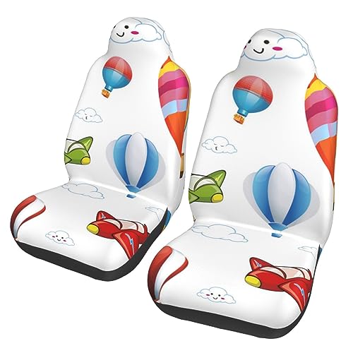 Housse de siège de voiture montgolfières et nuages (lot de 2 universel)