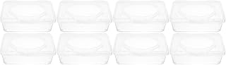 ICOBES Paper Tissue Box 8 Pcs Wipes Box Dusts Travel Wipes Case Portable Wipes Wipe Holder Case Wipe Holder Wipe Dispenser Wet Tissue Case Wipe Containers Refillable Rag Rack