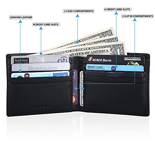 Cross Black Men's Wallet Stylish Genuine Leather Wallets for Men Latest Gents Purse with Card Holder Compartment (AC018798_3-1) 2 41fRYwHNkOL