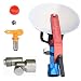 Jinwen 120015 Spray Guide Accessory Tool For All Airless Paint Sprayer 7/8" w/ 517 Tip With Swivel Universal Joint (01)
