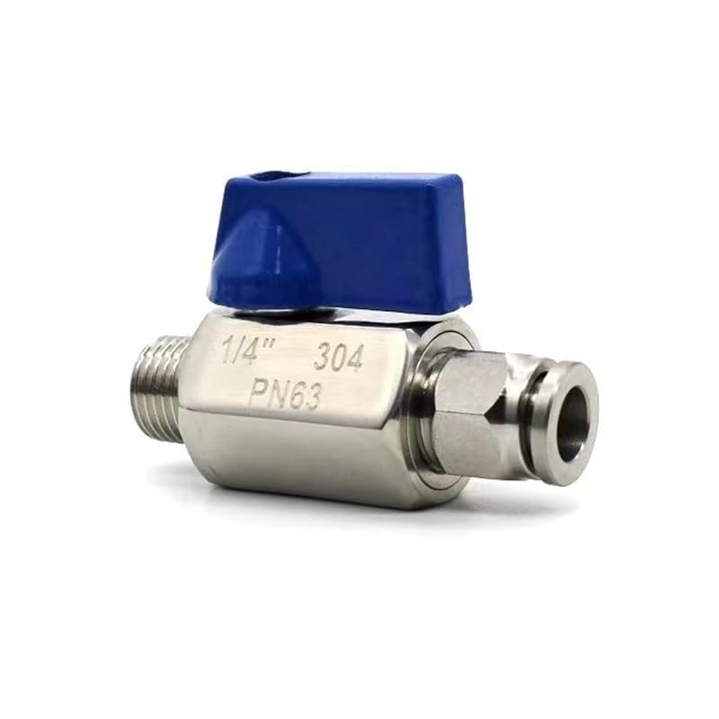 Raccord à bille mâle SS304 pour réseau pneumatique d'atelier et tube d'air 8mm