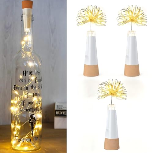 UMIWE Flaschenlichter, über USB wiederaufladbare Lichterkette,...
