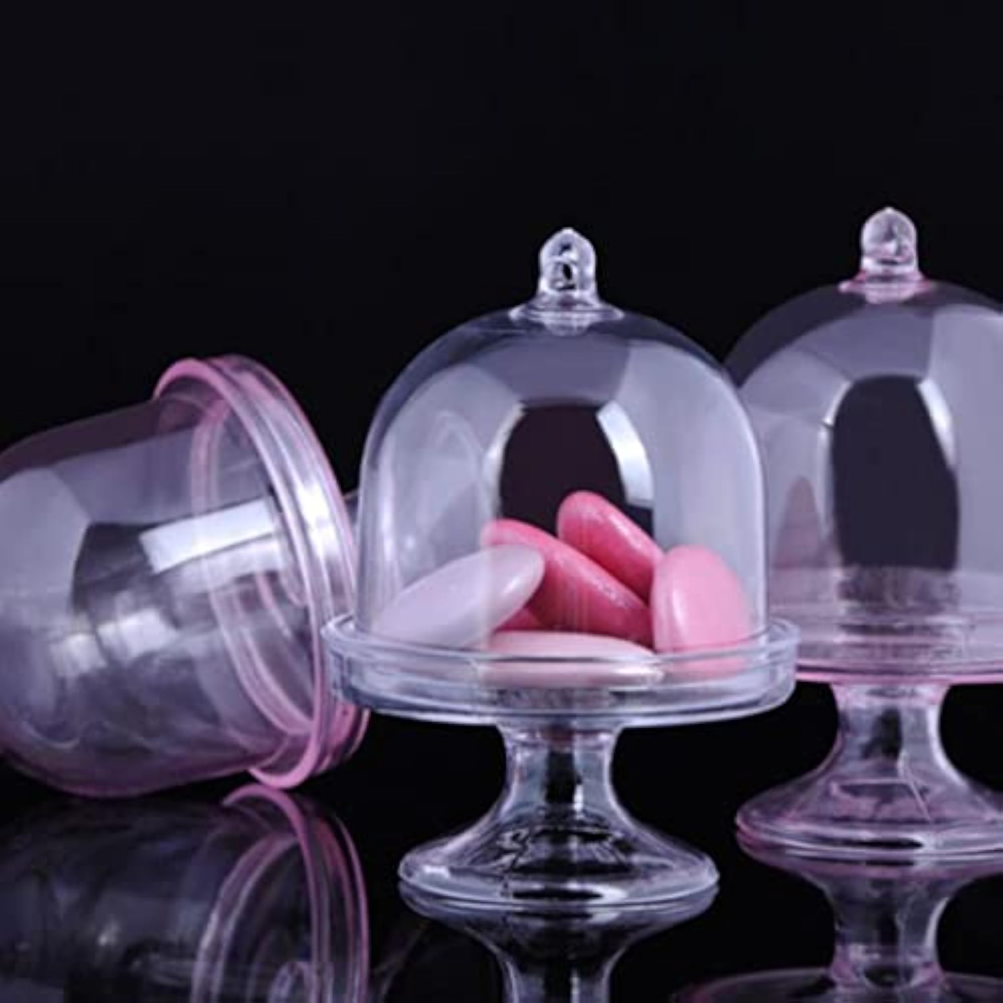 12pcs Acrylic Cup Shape Candy Box, Sweet Gift Box