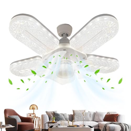 Ventilador de techo con luz LED de 30 cm para el techo de dormitorios modernos