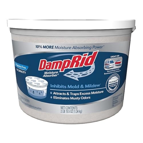 WM Barr Damp Rid Fg50t 2 Lb Frangrance Free Hi-Capacity Moisture Absorbers