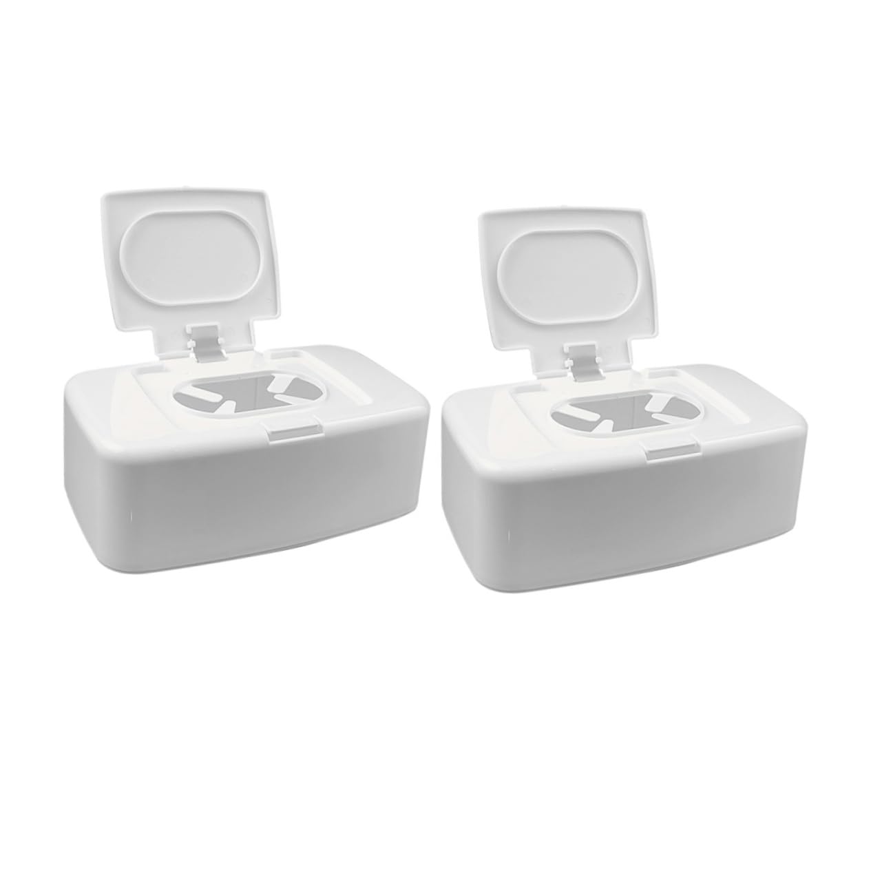Amosfun 8 STK Aufbewahrungsbox Für Feuchttücher Schmücken Etui Für Feuchttücher Wischbehälter Nachfüllbar Entzückender Spender Für Tücher Weiß Einfach Pp Container