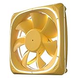 Vetroo DF120 120mm Case Fan White LED Lighting PC Cooling Fan W/Yellow Fan Frame for Radiator/CPU...