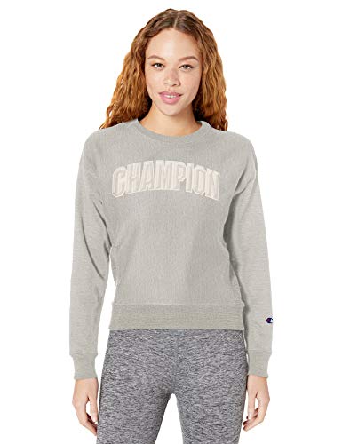 Champion LIFE Women's Reverse Weave Crew, Oxford Gray, 2X Large