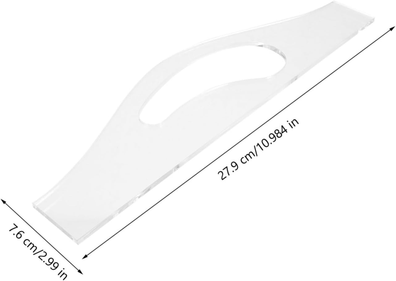 SOLUSTRE 4pcs Acrylic Template for Cutting Board Handle Charcuterie Handle Template Stencil Kitchen Tool