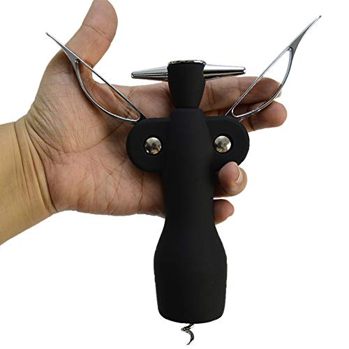 Abridor de Vinho Saca Rolhas Emborrachado Luxo CBRN14163