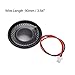 uxcell 1W 8 Ohm DIY Magnetic Speaker 28mm Round Shape Replacement Loudspeaker with PH2.0/1.25mm-2P Terminal Line for Electronic