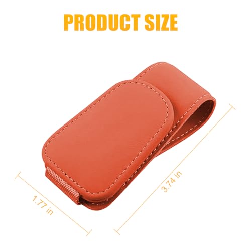 Image of AICEL Sunglasses Holders for Car Sun Visor, Leather Eyeglasses Hanger Mounter, Magnetic Glasses Holder and Ticket Card Clip, Auto Interior Accessories Universal for SUV Pickup Truck