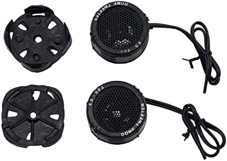 P 1.5Inch High Efficiency Dome Tweeter For Hi-Fi Car Stereo Component System Set Of 2 - Black, Bluetooth