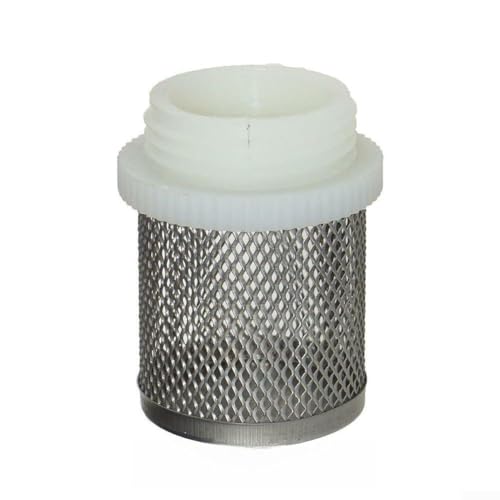 Brass Suction Basket Filter with Stainless Steel Mesh Strainer, External Thread Water Filter for DN15 DN20 DN25, Pump Intake Debris Guard and Plumbing Pipe Screen Cover for Industrial Use(DN20)