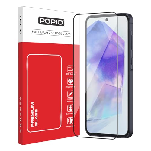 Image of POPIO Military-Grade Gorilla Tempered Glass For Samsung Galaxy A35 / A55 / M35 | 9H Hardness, Edge-to-Edge, Bubble-Free