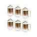 Produktbild [6-Stück,350ml] DESIGNMASTER - Doppelwandige Latte Macchiato Gläser mit Henkel, Thermoglas, Kaffeeglas/Teeglas/Borosilikatglas, perfekt für Latte, Cappuccino, Americano, Tee und Getränke.