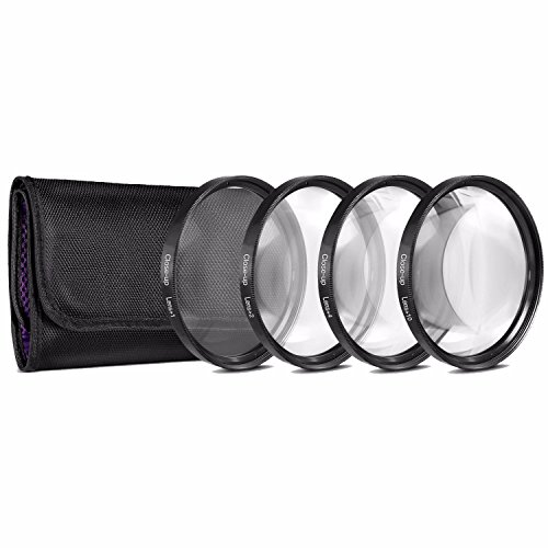 58Mm Close-Up Filter Set (+1, 2, 4 And +10 Diopters) Magnification Kit For Canon Rebel T5, T6, T6I, T7I, T8I, Eos 80D, Eos 90D, Eos 77D, Sl3 Cameras With Canon Ef-S 18-55Mm Is Stm Lens #TOP1